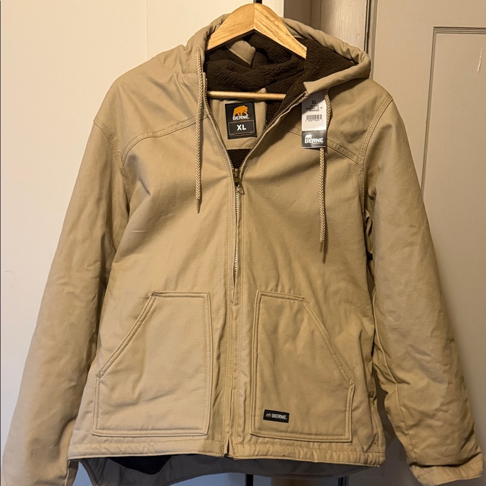 Women's Tan Utility Jacket by Berne
